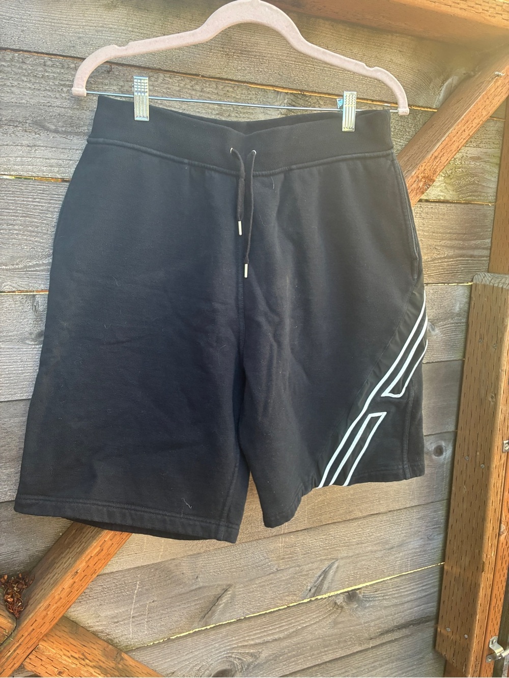 Hermes “Run H” Black Cotton Shorts